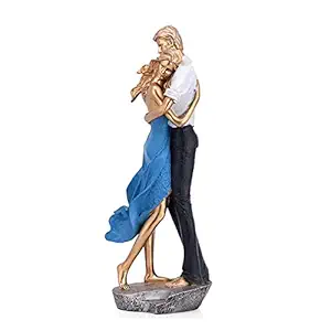 Shrishti Creation Valentine Romantic Love Couple Statue for Home Decorative Showpieces | Room Office Table Racks & Shelves Decorations Items|Gifts for Husband|Girlfriend|Boyfriend|Wife