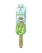 Kent Brushes Compact Natural White Bristle Shower/ Exfoliating Brush Oval Beechwood Handle
