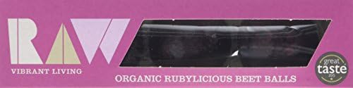 Raw Vibrant Living Organic Rubylicious Beet Balls 60g (Pack of 8)
