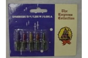 CHRISTMAS CONCEPTS MRS CHRISTMAS PK of 5 Multi Spare Bulbs-13V 0.095A 1.235W (No 15)
