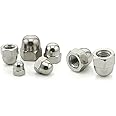Rely®⇒VP INDUSTRIES (Pcs-25) 3/16" Inch Thread Dome Head Cap Nut Stainless Steel 304 | 1.5 Soot Top Nut Hex Head | Acorn Nut or Crown head for Vehicle Tyre, DIY projects, Vehicle, Furniture or Home Improvement.