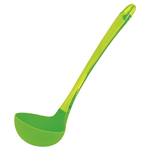 Große Servierschüssel Schöpflöffel aus Silikon lindgrün