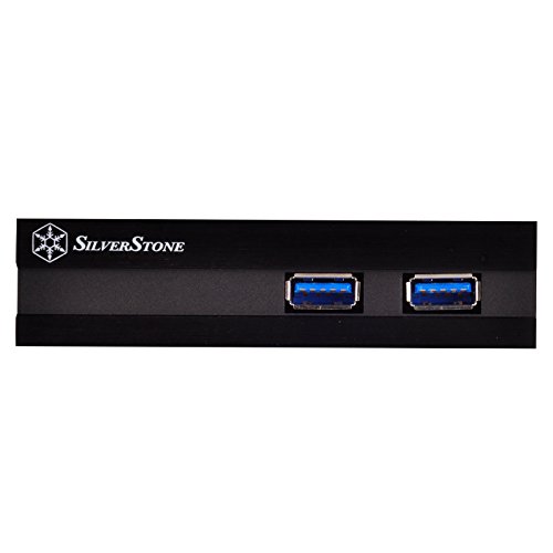 SilverStone SST-FP36B-E – Front Panel 3.5″ 2x USB 3.0 mit Halterung für 2x 2.5″ HDD/SSD, schwarz - 2