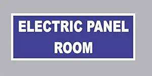 SIGN EVER Electric Panel Room Sign Boards For Office Factory Company Shopping Mall Hospital College Commercial Blue Signages L x H 30 Cm x 11 Cm