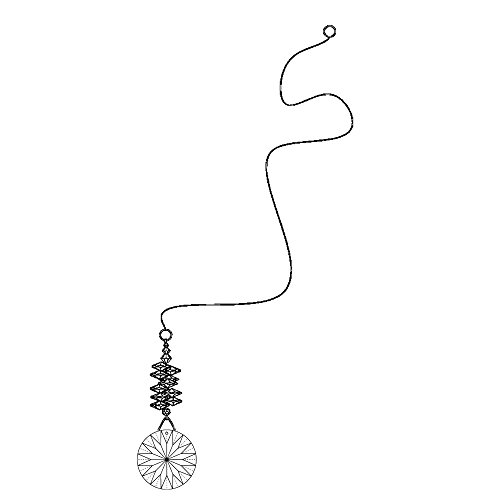 Fensterschmuck Kristall Sonne mit bunten Kristallsteinen Pendel Sonnenkristall Regenbogenkristall Feng Shui Kristallglas Mobile Länge ca. 50cm zum aufhängen - 5