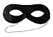 Price comparison product image Zorro Black Sateen Bandit Cat Masquerade Fancy Dress Party Unisex Eye Mask