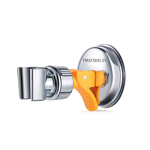 Soporte de Ducha, Soporte de Ducha de Mano Ajustable Extraíble, Soporte de Cabezal de Ducha, soporte de Ducha Ajustable de rotación de 360°, Ventosa de Vacío Ajustable en ángulo (1pcs)