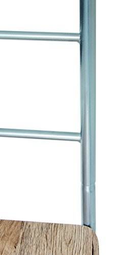 HAKU Möbel 81950 Herrendienerstuhl, Metall, alu eiche san remo, 46 x 46 x 109 cm - 4