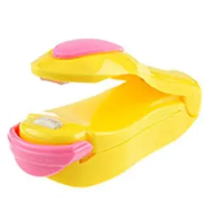 HB Enterprises Portable Household Mini Heat Sealing Machine Plastic Bags Package Home Closer Storage Tool (Multicolor)