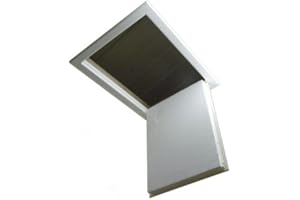 BPS ACCESS SOLUTIONS BPS Superior L Compliant ‘Swing Down’ Insulated Loft Hatch/Door | Draught Seals | Polystyrene Insulation | 50mm Thick | CFC Free