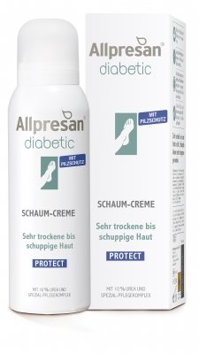 Allpresan Diabetic Foot Foam Cream 10% Urea for Very Dry Skin