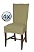 Bellboni - chair covers, fitted covers, fitted chair covers, bi-elastic, stretch, 4 Pack, cream