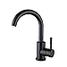 Price comparison product image Raw Rituals - Bathroom Single Lever Mono Basin Mixer Tap High Quality Stainless Steel with Modern Black Finish Basin Faucet