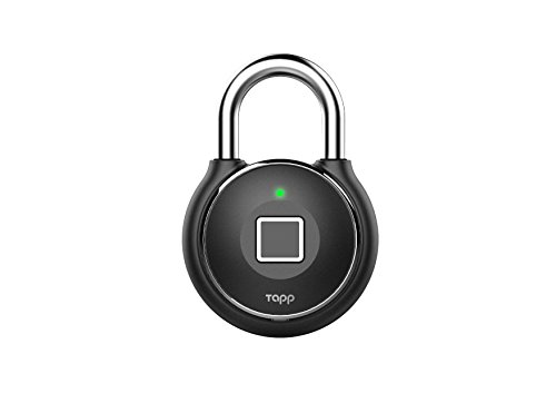Preisvergleich Produktbild Vorhängeschloss Tapplock one in midnight black mit moderner Fingerabruck Technologie