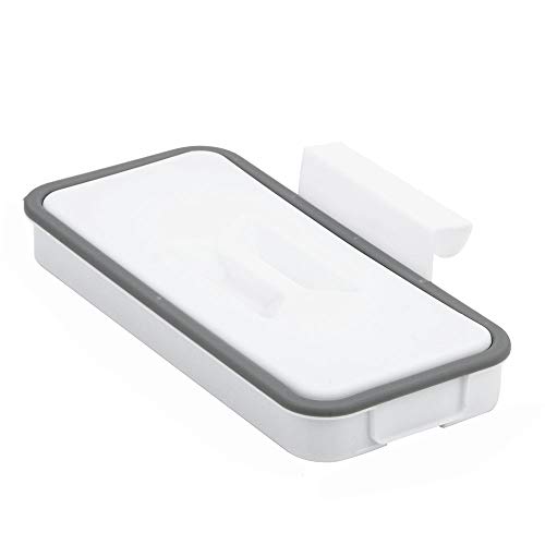 EDFDJED Porte de Placard arrière Suspendu étagères de Rangement Commode Cuisine Porte Sac à ordures Titulaire Sac à ordures Support Poubelle avec Couvercle