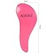 ACEVIVI Plastic Detangling Shower Hair Brush Comb Styling Tamer Tool For Adult Kids - RoseRed