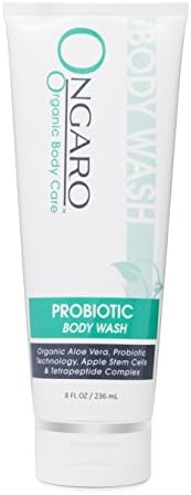 Ongaro Beauty Body Wash - Natural Daily Cleanser Gently Cleans and Moisturizes the Skin, Fresh Clean Scent with Probiotic Technology, Organic Aloe Vera, Apple Stem Cells, Peptides, Vitamin C and E; 8oz