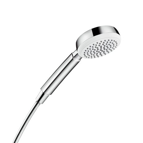 Hansgrohe Handbrause Crometta 100 1jet, 1 Stück, Weiß;Chrom, 26828400