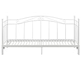 Gewicht ca.: 24 kg PKline Metallbett BANE in weiß mit Auszug Bett Jugendbett Tagesbett Landhaus