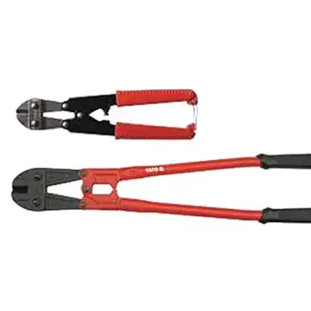 Yato YT-18505 Bolt Cutter 300Mm Cr-Mo|Cutting steel Bars|Reinforcement Works|Construction|Power Tools|Industrial Tools|Chromium-Molybdenum Steel|Comfortable|Adjustable|Insulated|Red and Black