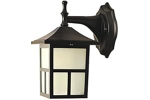 BEL AIR HOME - Lampa zewnętrzna Led z czujnikiem zmierzchu Sara 5W 6000K Czarny, zimne światło, 420LM, 14x20CM
