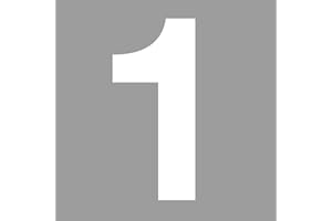 ISECUR Adesivo numero bianco n. 1 I Altezza 10 cm I Numero civico autoadesivo, cifra da applicare all’esterno, cassetta postale, porta I Resistente alle intemperie I kfz6741