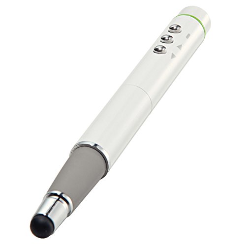 Leitz, Presenter mit Schreibfunktion und Laserpointer, Stylus, Messing / Kunststoff, Inkl. 3 Knopfzellenbatterien, Complete, Weiß, 64770001 - 7