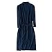 Produktbild TEBAISE Unisex Bademantel Reisebademantel Baumwolle Damen und Herren Übergrößen Morgenmantel Kimono Saunamantel Reise Morgenrock Frauen Männer