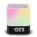 Produktbild Nachtlicht Bluetooth-Lautsprecher, LED Wake-up Light Nachttischlampe Dimmbar Sensor Berühren, Digitalwecker Drahtloser Lautsprecher Schreibtischlampe, Geeignet für Kinder, Schlafzimmer, Camping