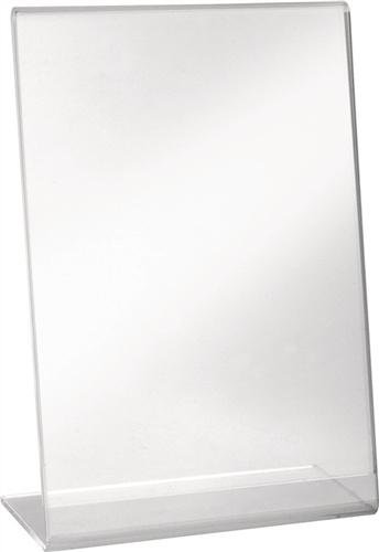 Menü-Kartenhalter A4 Glasklar, L-Ständer