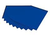 Farbiger Fotokarton folia 6136 - Fotokarton Ultramarin, 50 x 70 cm, 300 g/qm, 10 Bogen - zum Basteln und kreativen Gestalten von Karten, Fensterbildern und für Scrapbooking