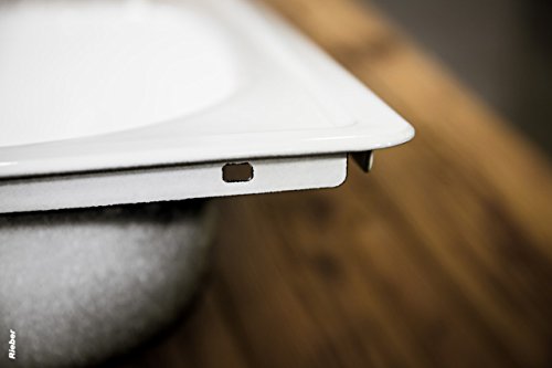 Rieber Einbauspüle E 86 K links, weiß, 72010902 - 5