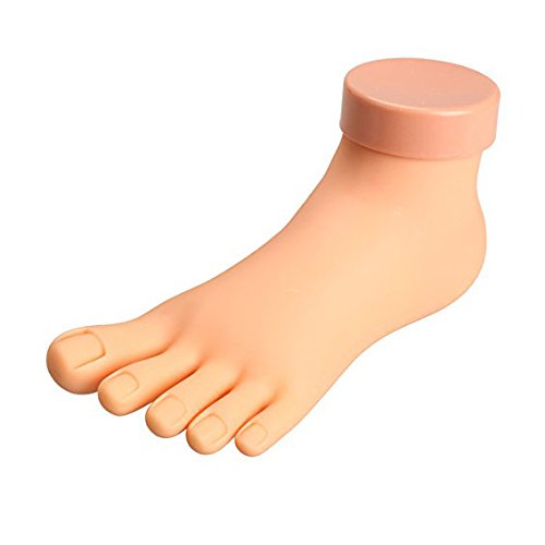 Practice Foot Model - TOOGOO(R) Practice Foot Model Flexible Movable Soft Fake Foot Tool for Nail Art Train