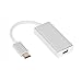 Produktbild Elviray USB Typ C Adapter USB Typ C auf Mini DisplayPort/Mini DP Adapterkabel mit Aluminiumgehäuse für Apple New MacBook