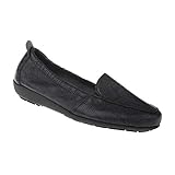  Natural Feet Damen Mokassin Mona  Echtes Hirschleder  Weite H  Hallux geeignet 39 schwarz