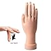 Produktbild MONAILS Nägel Kunst Trainieren Hand + 500 Stück Nagelpflaster Weich Ausbildung Anzeige Modell Hände Flexibel Biege Silikon Prothetik Falsch Fälschung Hände zum persönlich Salon Maniküre Werkzeuge