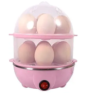 Generic Multi-Function 2 Layer 14 Egg Cooker Boilers and Steamer No Need to Wait for The Eggs to Cool to Move Them After Cooking