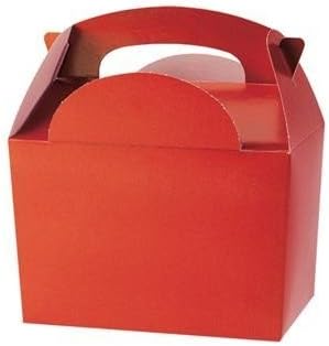 3x"Children's Red Party Lunch Box,10 Pack"