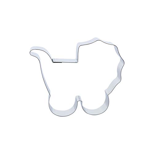 Preisvergleich Produktbild Cuttersweet 1 Keksausstecher Kinderwagen / aus Edelstahl / Babyparty / Taufe