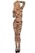 Produktbild Neue Woman's Nude Zebra Catsuit Langarm Body Dessous Body Unterwäsche, Strümpfe, One Size, 8, 10, 12