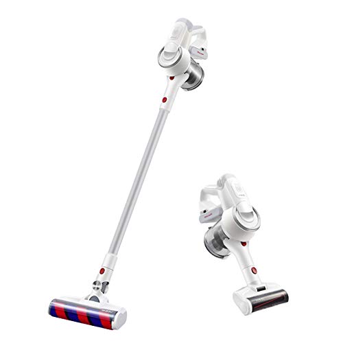 Aspirateur Balai sans Fil sans Sac, Aspirateur à Main Aspirateur Multifonction 20000 PA Puissant, Batterie 2500mAh pour Autonomie 45 Min et 2 Vitesses Modurable, Ideal pour Maison, Bureau, Voiture