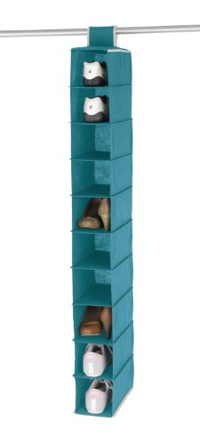 WENKO 4400058100 Multi-Organizer Breeze – mit 10 Fächern, 100% Polypropylen, 15 x 122 x 30 cm, Petrol - 2