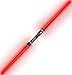 Produktbild Nerd Clear Licht-Schwert Wars XXL 108cm Darth-Sword Doppel Rot LED Sound-Effekte Kinder Spielzeug Karneval Fasching Leucht