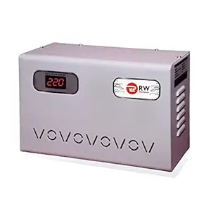 Rachwood Mainline Aluminum AC Stabilizer for Home and Office Use - RW-HR-100VA (Output Upto 240V)