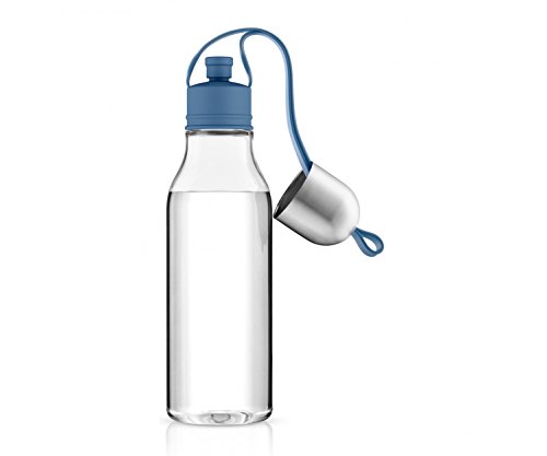 Eva Solo 503003 Sporttrinkflasche, Mit Trageschlaufe, 0,7 Liter, Moonlight Blue, Transparent/Blau - 3