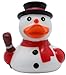 Produktbild LILALU lustige Schneemann Badeente | Quitsche-Ente |Gummiente | Quietscheentchen | Quietscheente | Schnee Winter Schneemann Ente / 1899