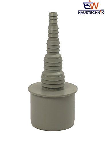 Airfit Schlauchnippel DN 50 für Schlauch von Ø 8 bis 25 mm - KS-grau