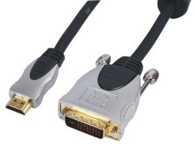 HQ Premium Anschlusskabel (HDMI auf DVI) 20 m
