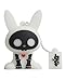Produktbild Tribe FD015302 Skelanimals Pendrive 4 GB Simpatiche Chiavette USB Flash Drive 2.0 Memory Stick Archiviazione Dati, Portachiavi,  Jack the Rabbit, Bianco