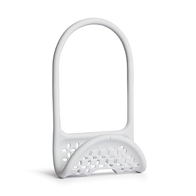 UMBRA Sling Caddy. Porte-éponge Sling. En plastique souple. Coloris blanc. Dimension 26x11x0.8cm.